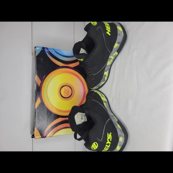 Heelys kids size 1 black & bright yellow Propel 2.0 - Picture 5 of 8